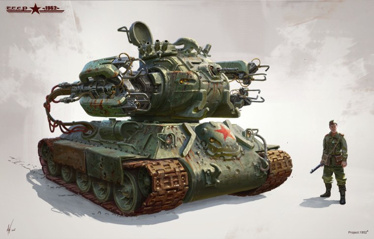 Дизельпанк танки арт