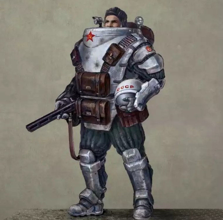 Дизельпанк экзоскелет