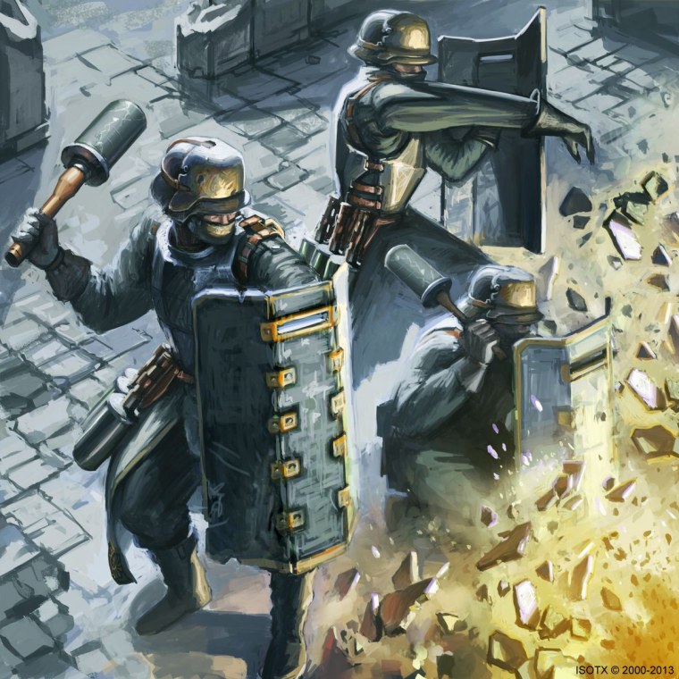 Дизельпанк футуризм солдат