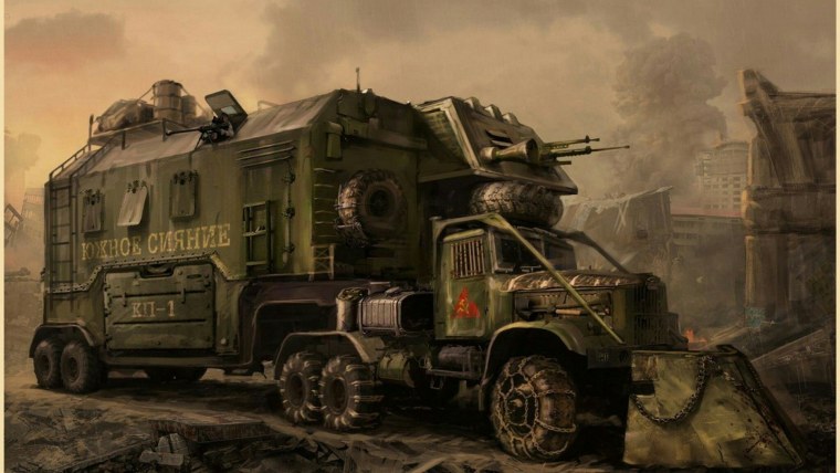 Дизельпанк бронетранспортёр