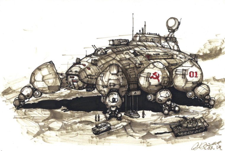 Дизельпанк ЭКЗОКОСТЮМ шагоход