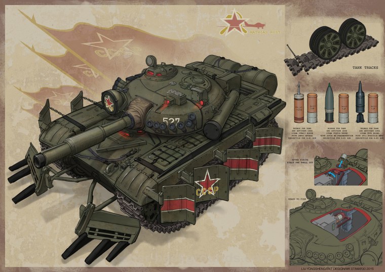 Сверхтяжёлый танк дизельпанк