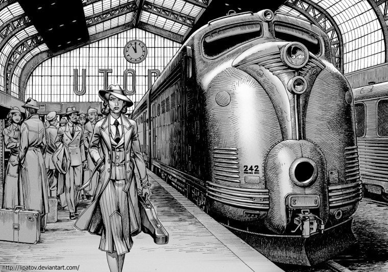 Советский дизельпанк художник Алексей Липатов