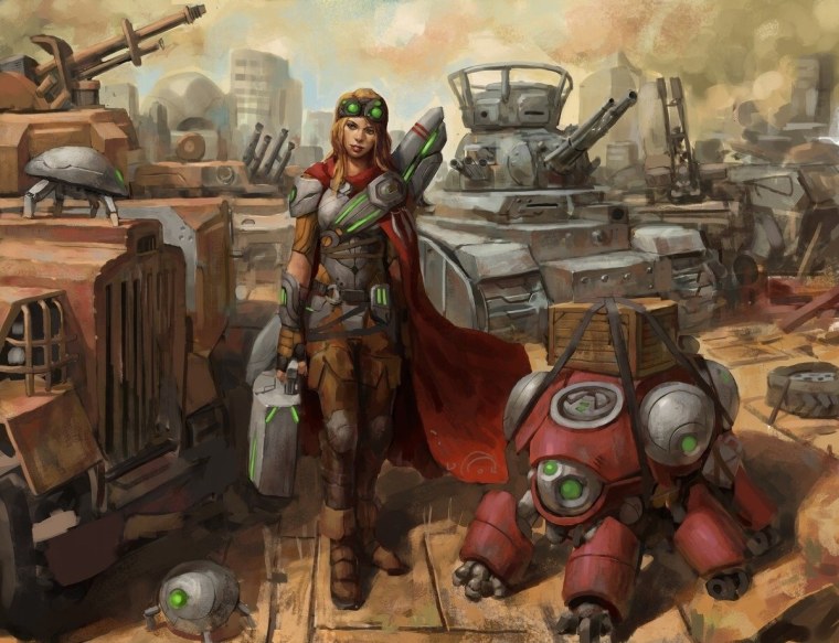 Картинки дизельпанк девушки