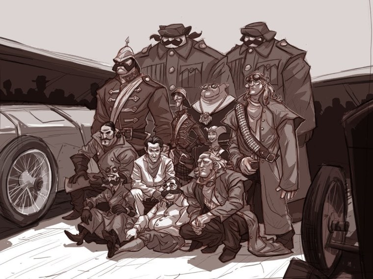 Советский дизельпанк художник Алексей Липатов