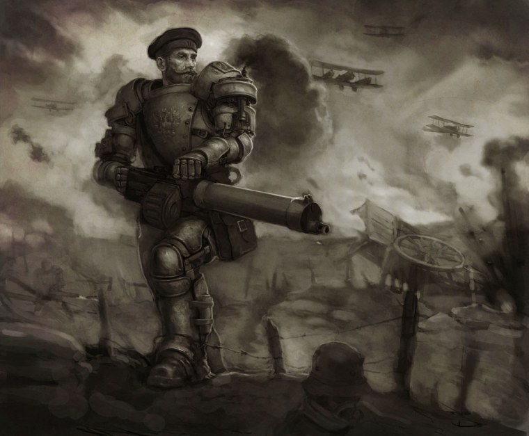 Дизельпанк СССР солдат