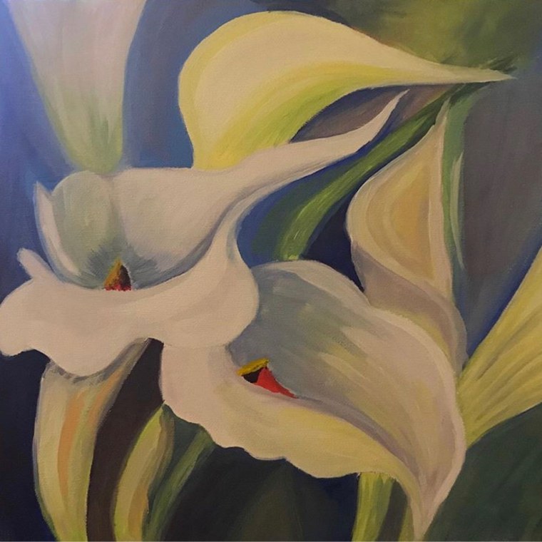 Фредерик Уайт художник фиолетовые цветы