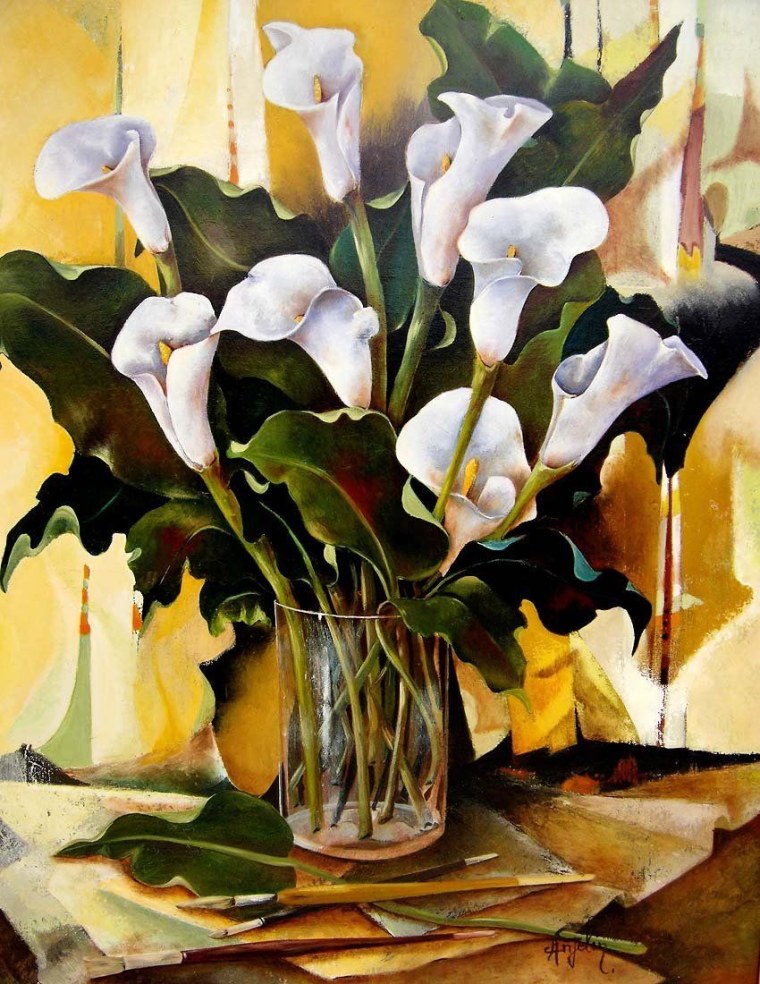 Каллы цветы живопись