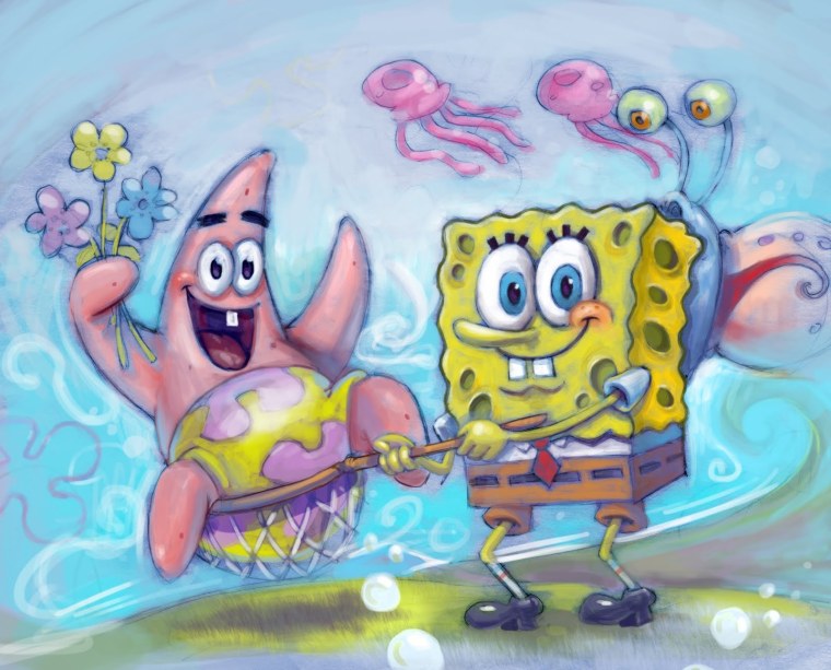 Нарисовать Патрика подруге на др