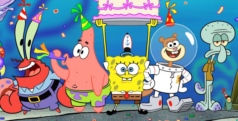 Персонажи мультфильма губка Боб квадратные штаны