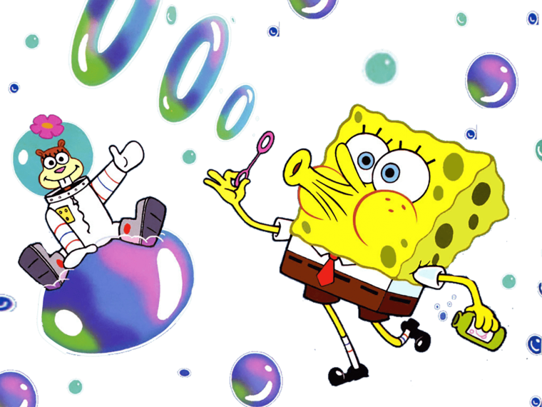 Спанч Боб мыльные пузыри