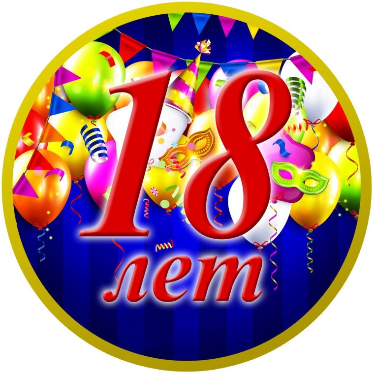 С днём рождения 18 лет
