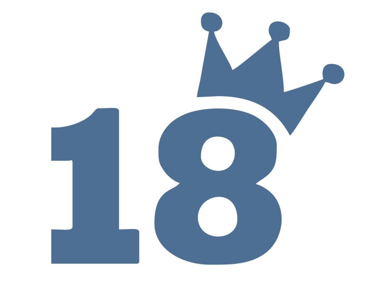 Цифра 18 красивая