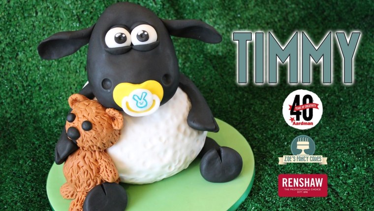 Koyun Shaun мастика торт