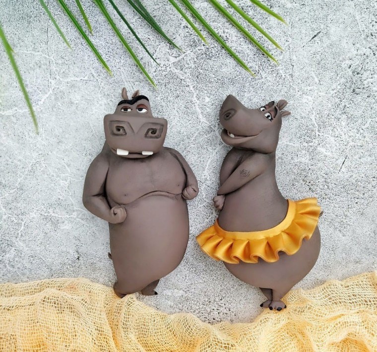 Мультик Мадагаскар Бегемот мото мото