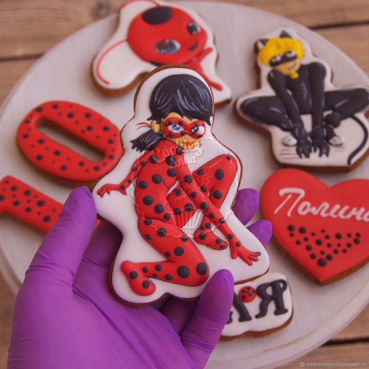 Пряники леди баг и СУПЕРКОТ