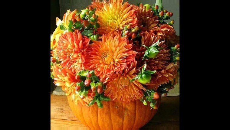 Осенний букет экибана