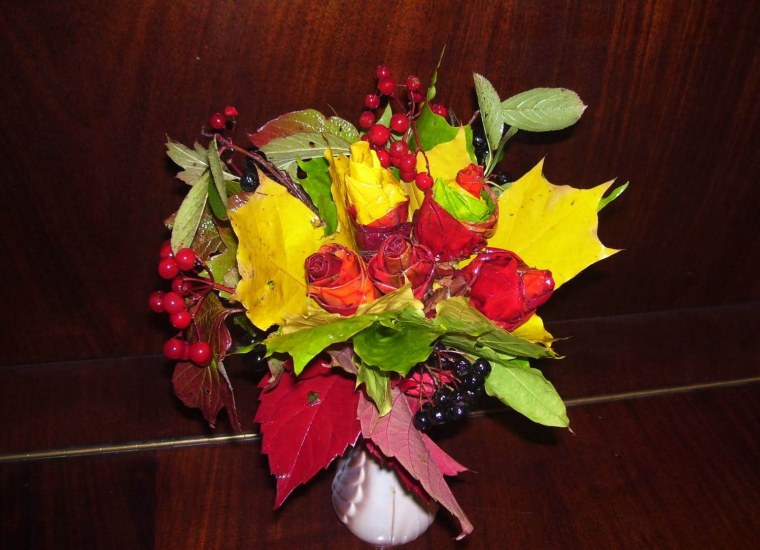 Икебана осенний букет