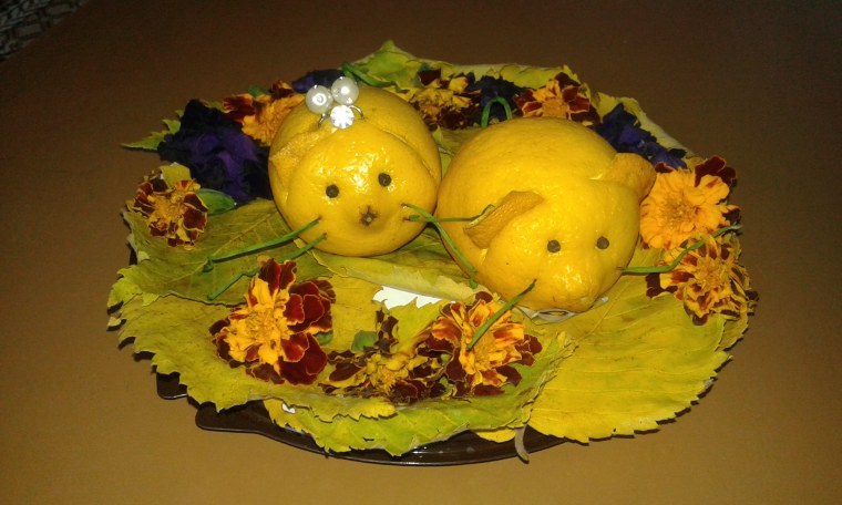 Поделки на осенний бал из овощей