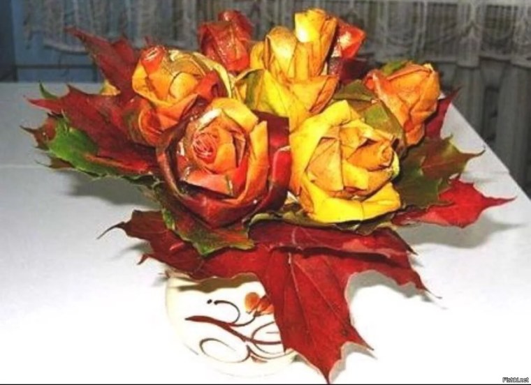 Осенний букет поделка