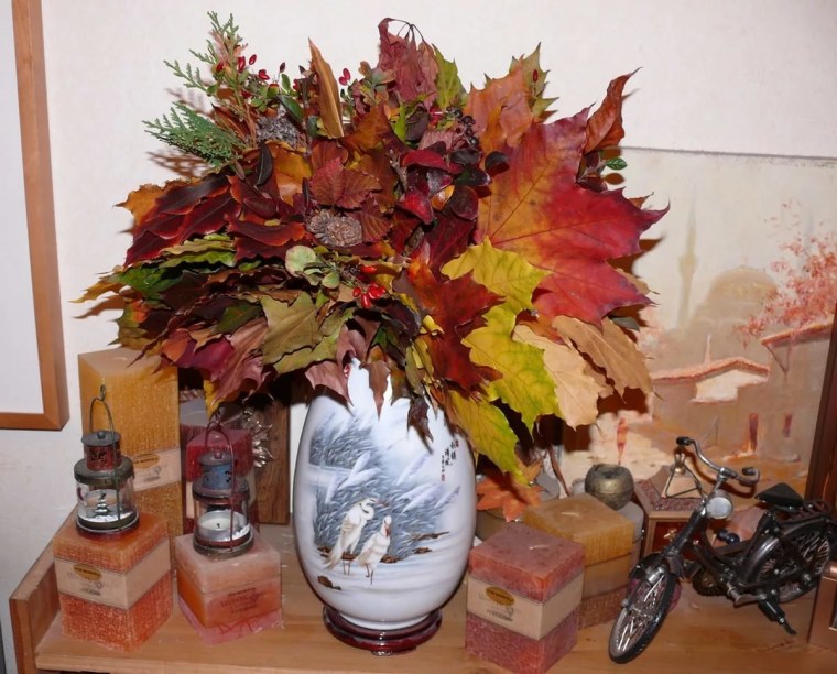 Икебаны на тему осень