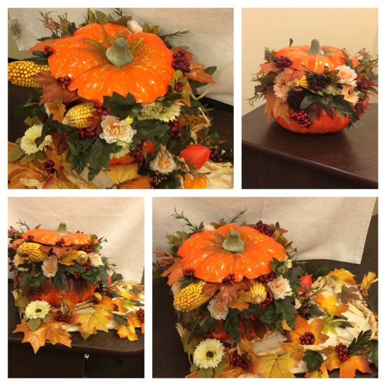 Оформление ресторана баклажанами и экибанами