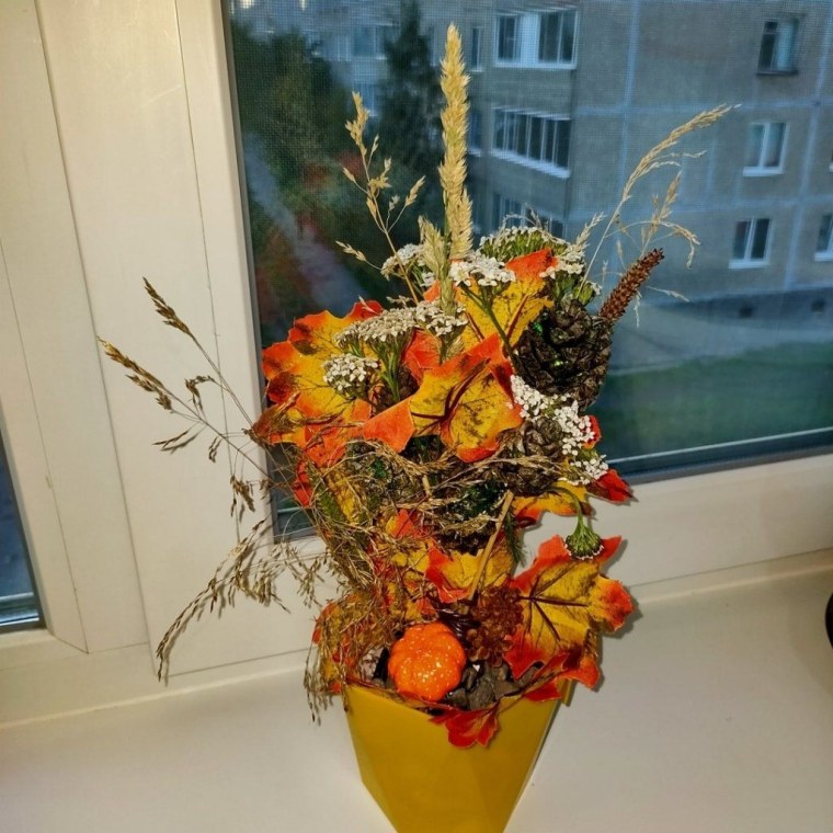 Осенний букет в школу на конкурс