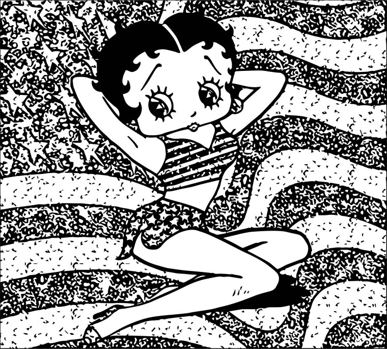 Беттии персонаж чёрно-белого мультикаж