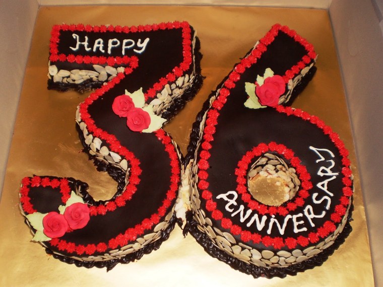 Торт цифра 36