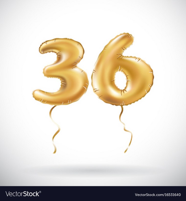 Цифры 26 золотые