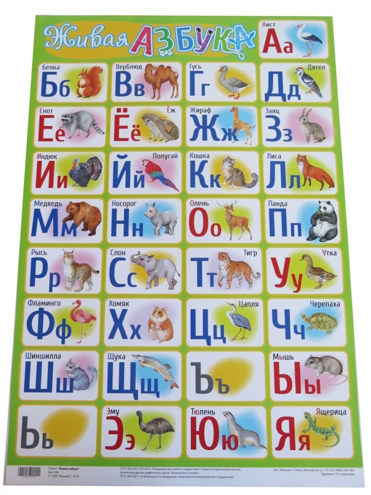 Плакат. Азбука