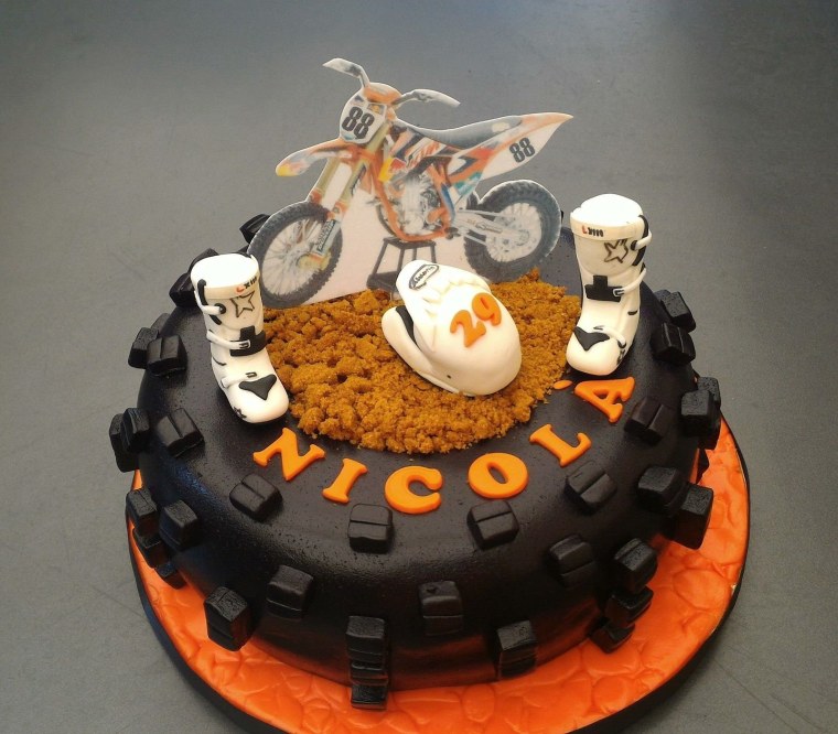 Торт мотоцикл КТМ 85