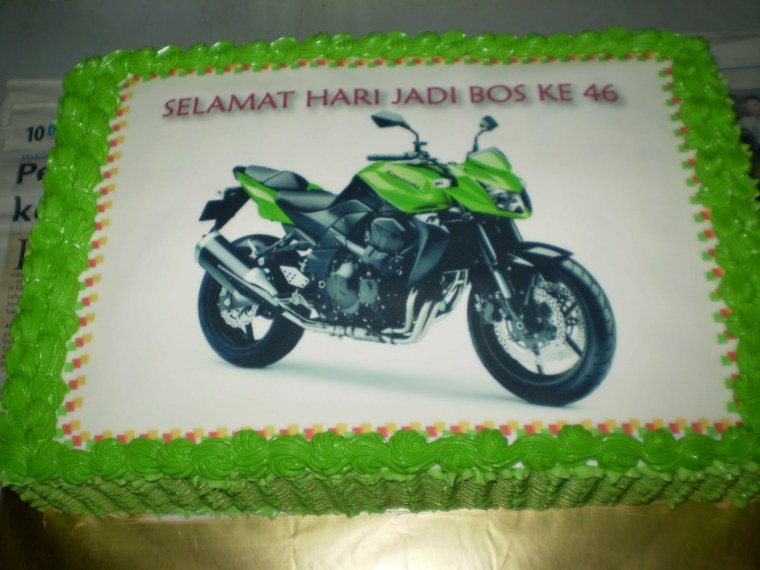 Торт с мотоциклом фотопечать