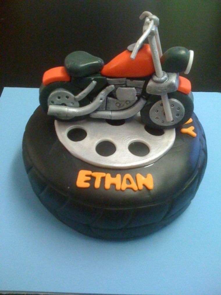 Мотоцикл из мастики своими руками