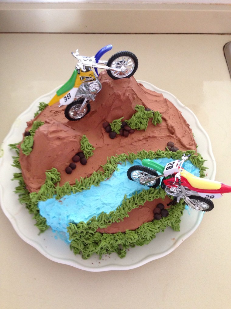 Торты с мотоциклами детский