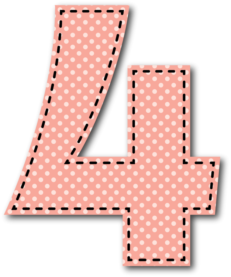 Красивая цифра 4