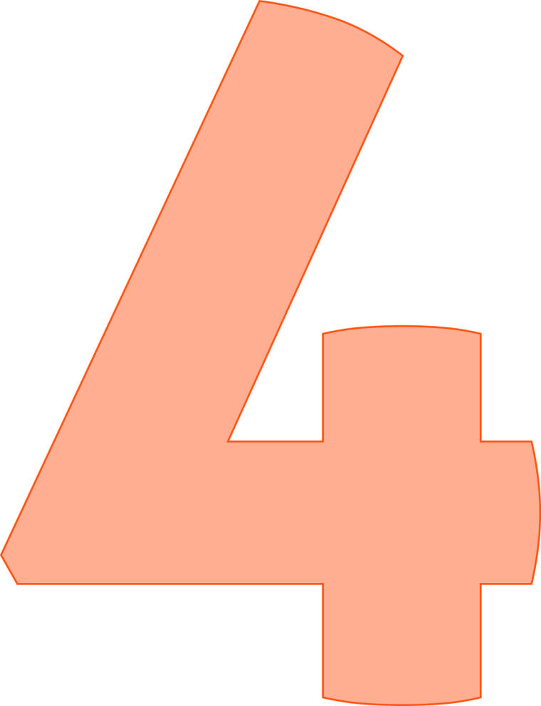 Торт цифра 4