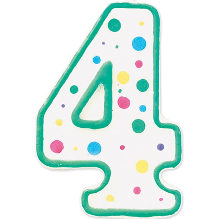 Торт цифра 4