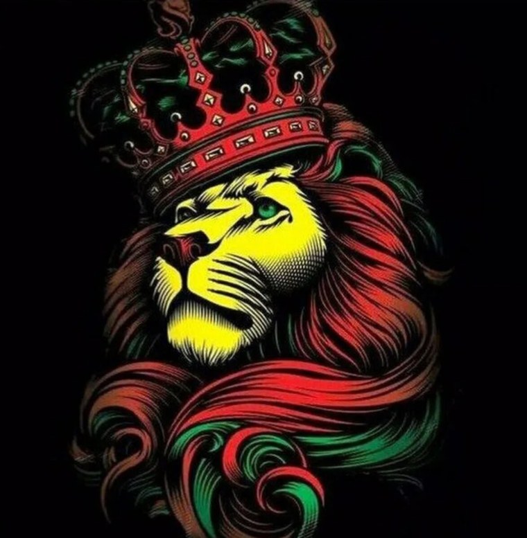Растафари Лев арт