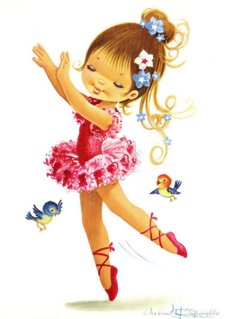 Девочка танцует
