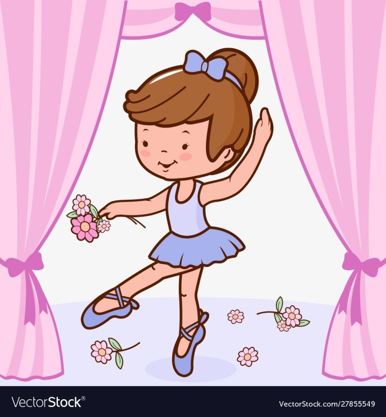 Девочка танцует на сцене