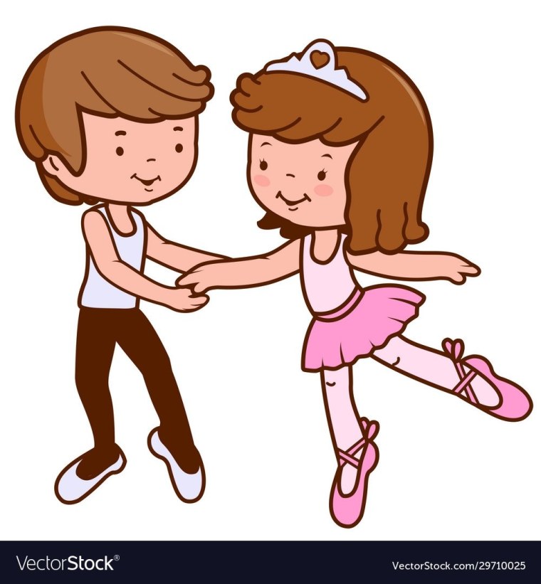 Мальчик и девочка танцуют