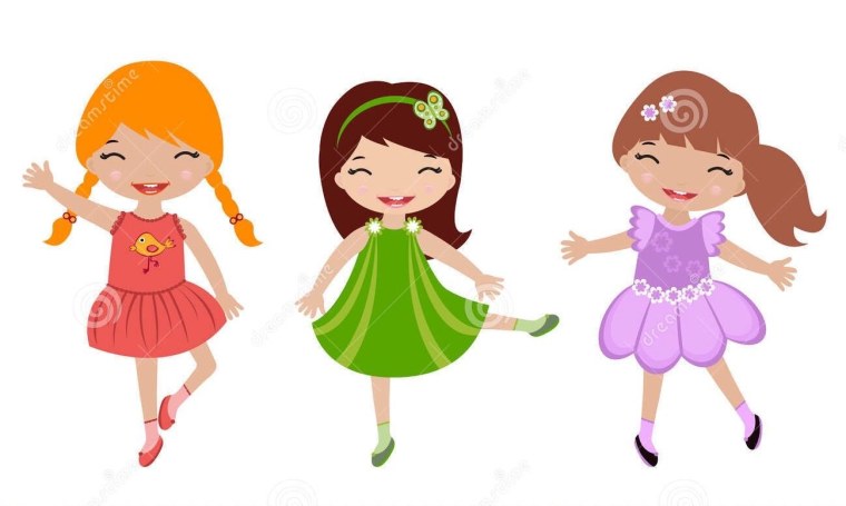 Рисование девочка пляшет