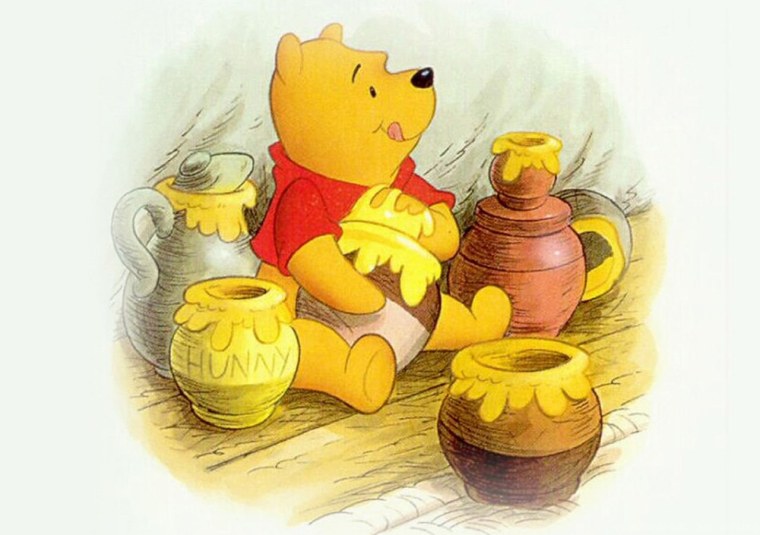 Винни пух с горшком меда