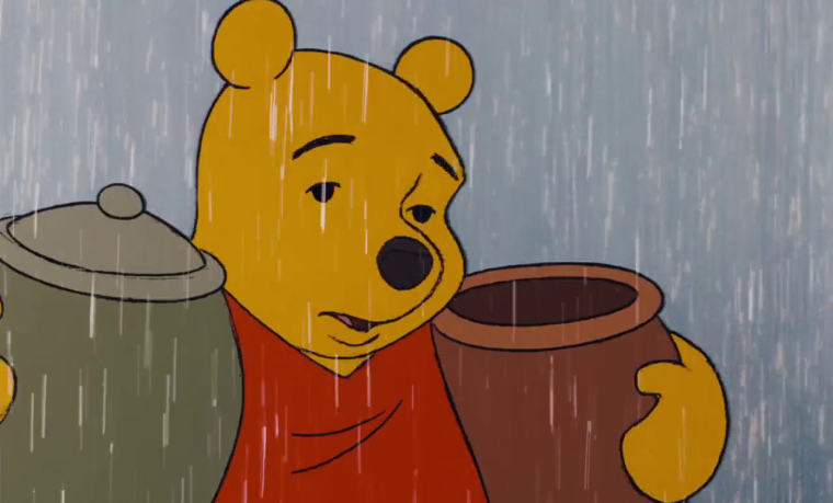 Винни пух с горшочком меда
