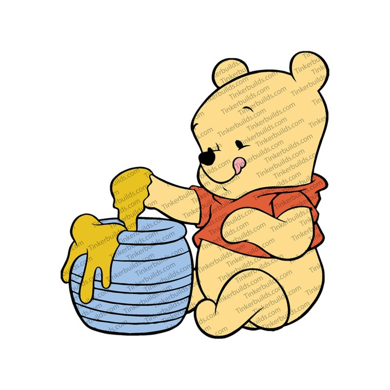 Малыш вини пух наклейки