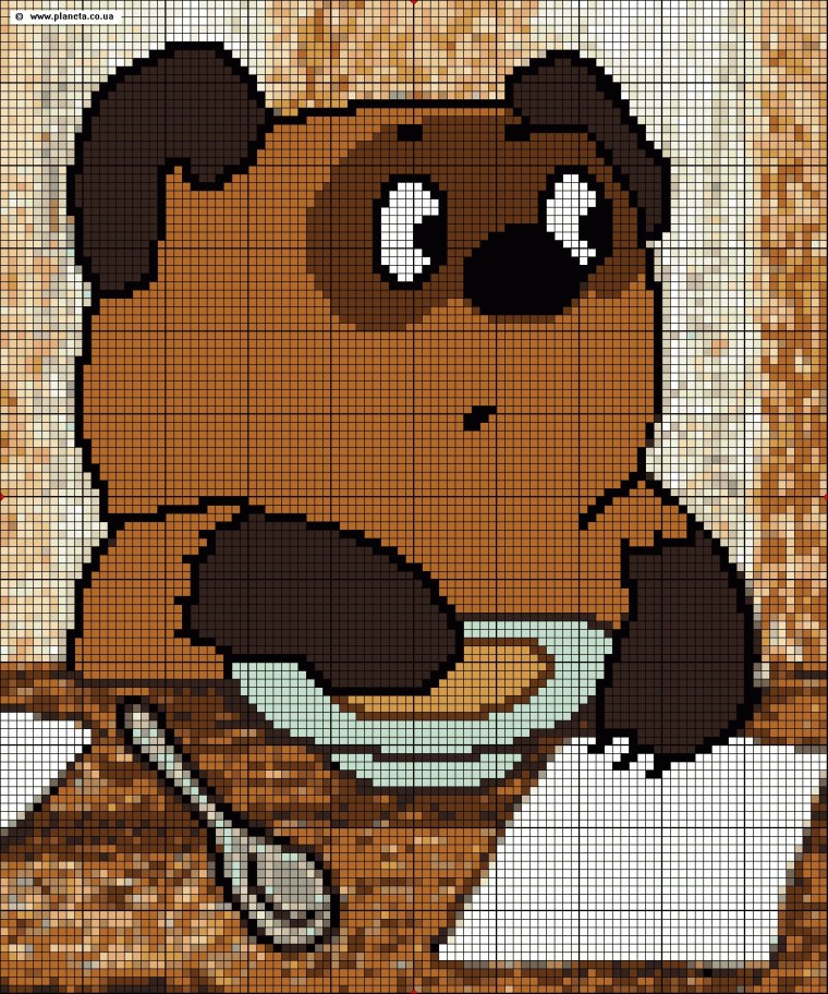 Винни пух Советский ест мед