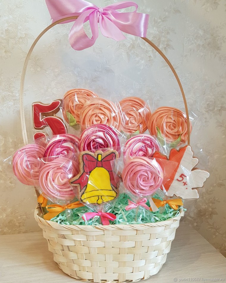 Букеты из пряников и меренги