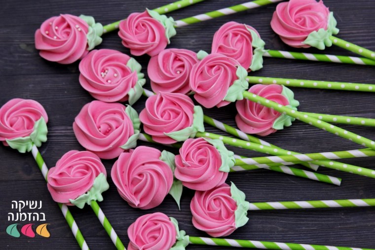 Меренга цветы