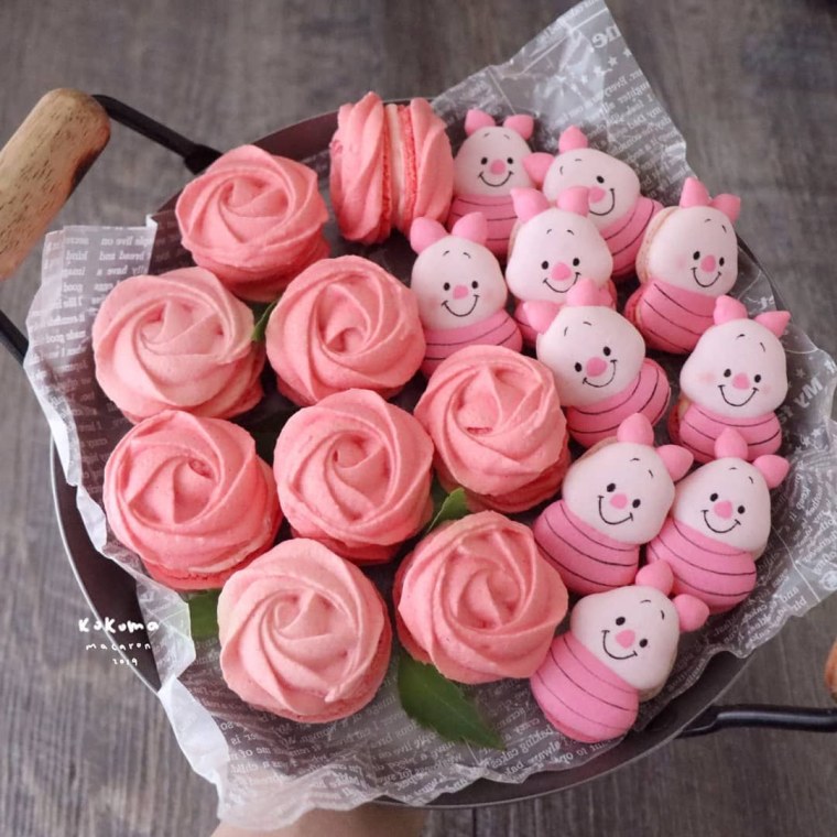 Круглый букет из безе